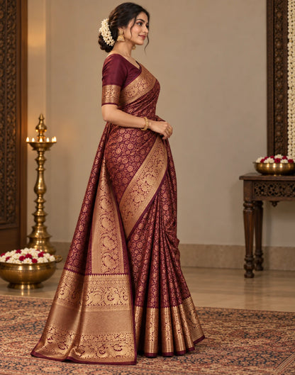 Kanchipuram Brocade Silk Saree