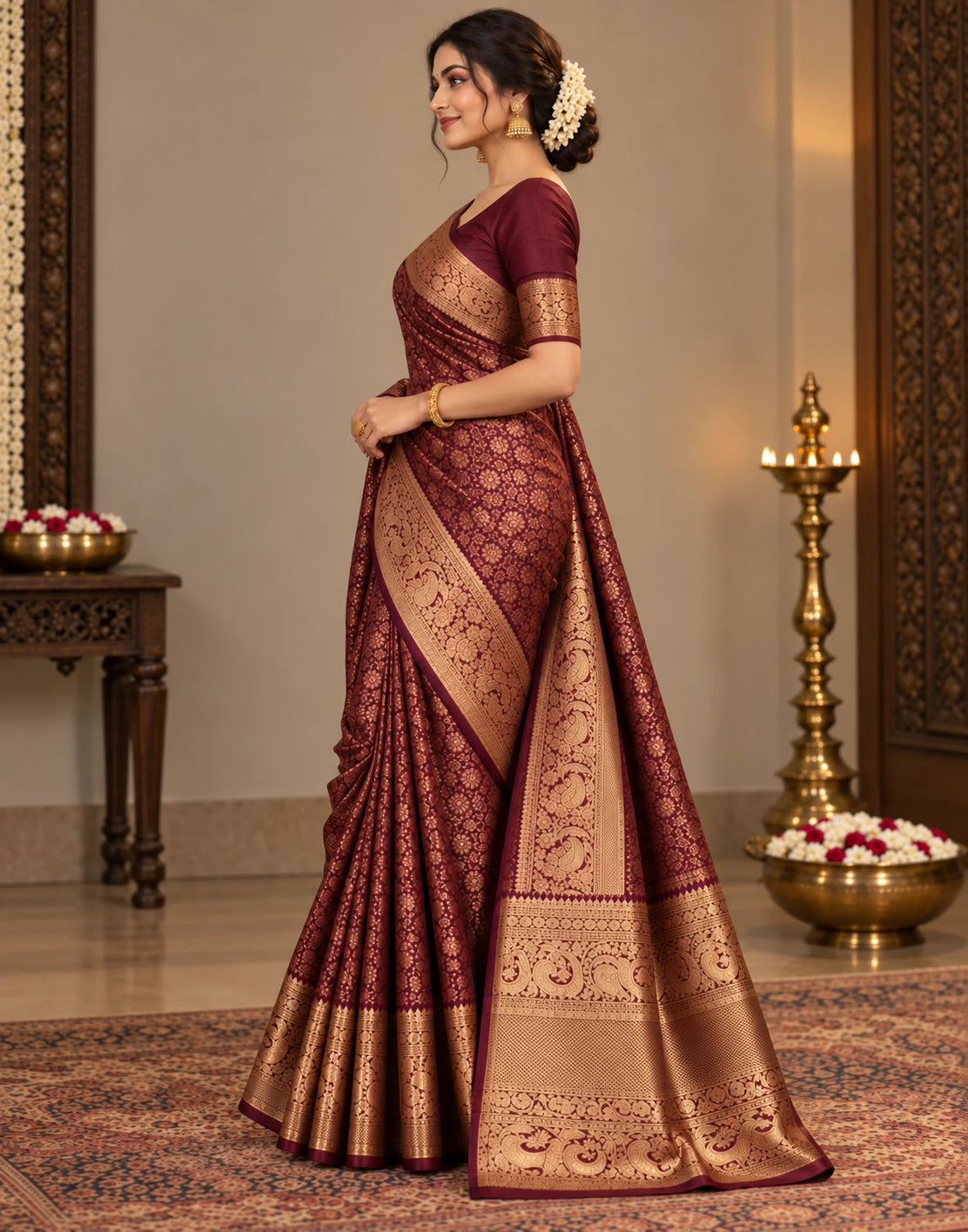 Kanchipuram Brocade Silk Saree