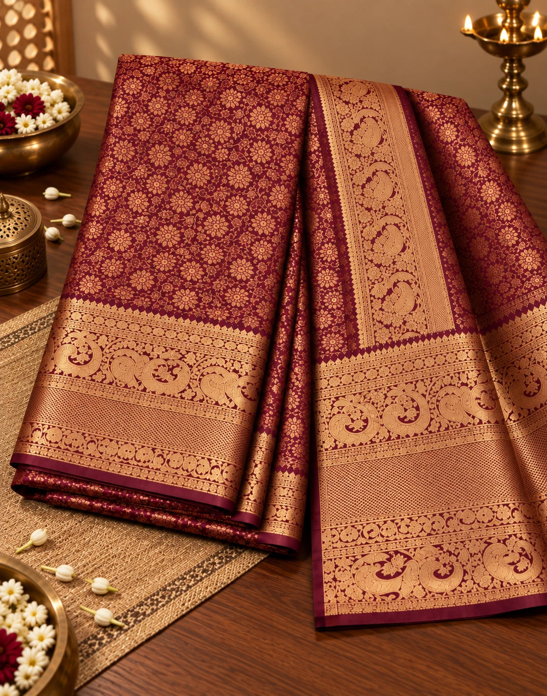 Kanchipuram Brocade Silk Saree