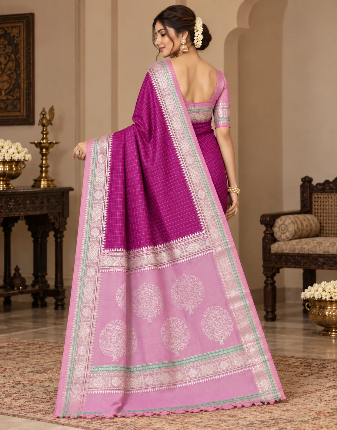 Lotus Silk Saree