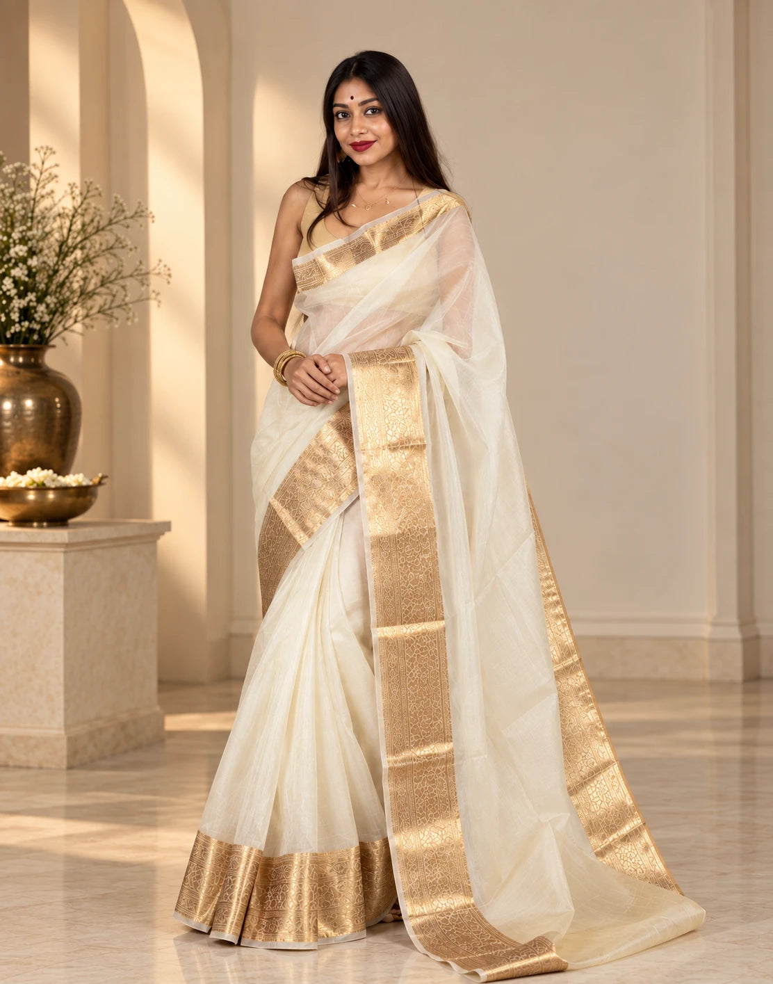 1217-ORGANZA PLAIN PATTU