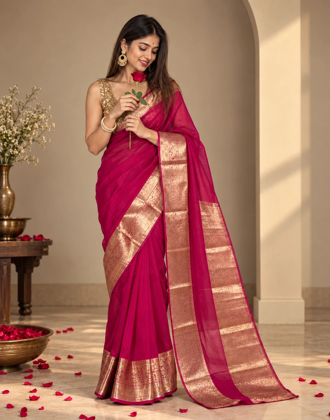 1217-ORGANZA PLAIN PATTU