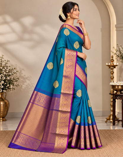 PEACOCK SHADED SAREE