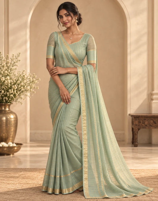Pastel Silk Saree