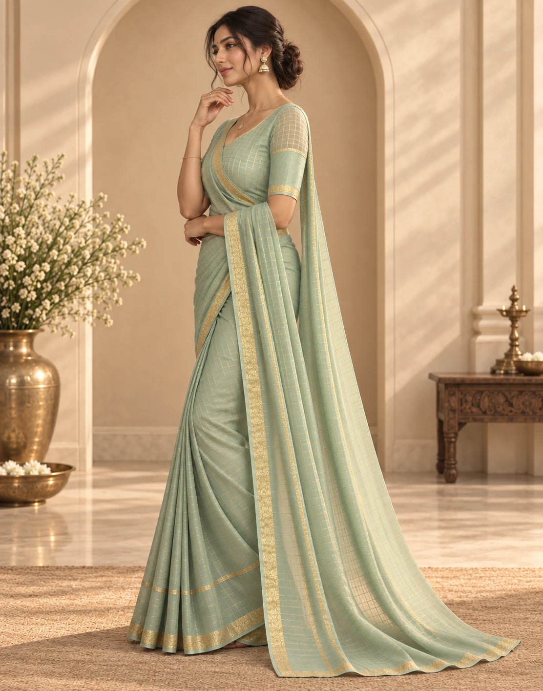 Pastel Silk Saree
