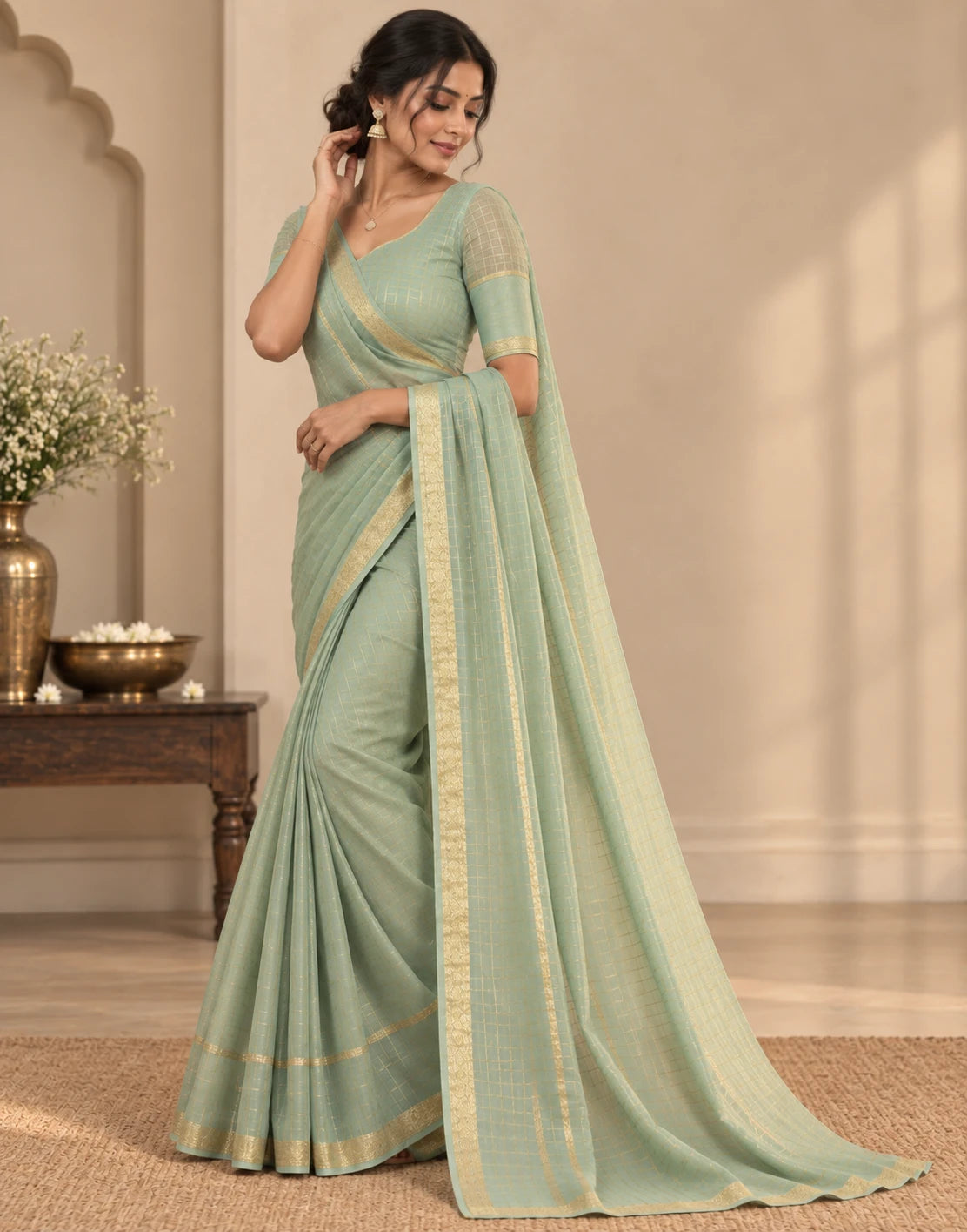 Pastel Silk Saree