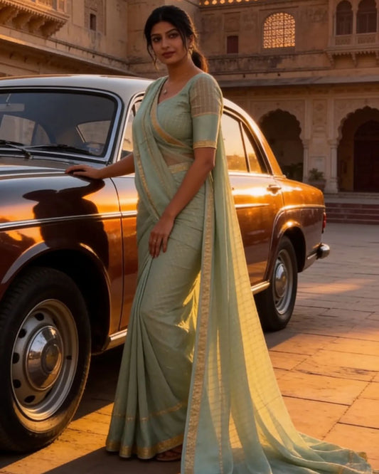 Pastel Silk Saree