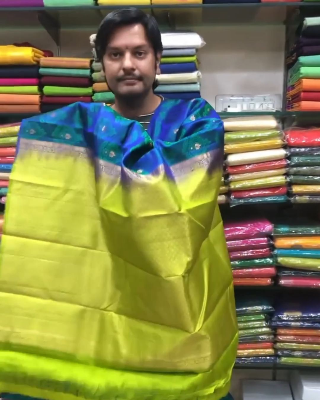 Peacock heritage Silk Saree