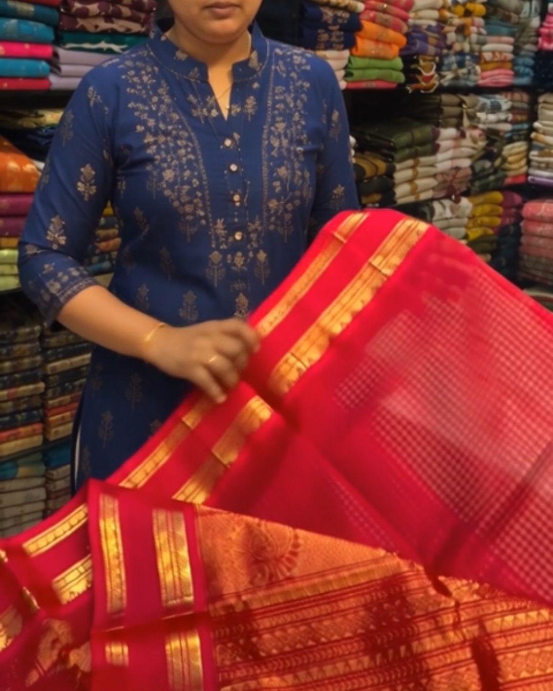Pink Zebra Silk Saree
