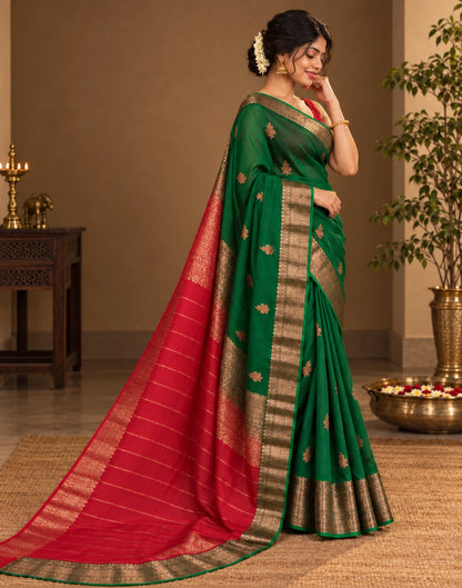 Sheer Green Silk Saree