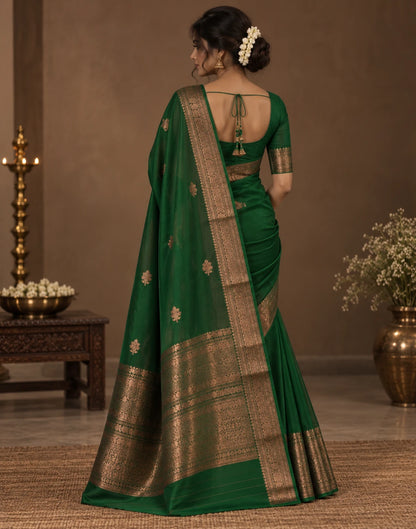 Sheer Green Silk Saree