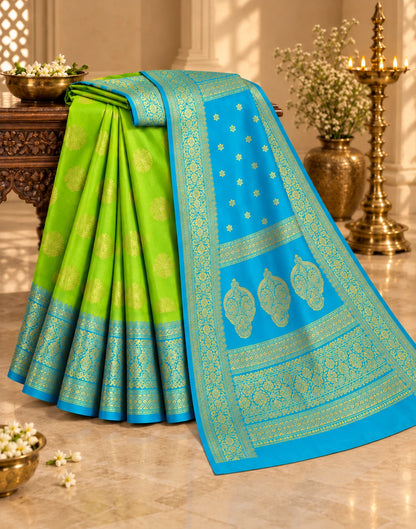 Sublime Peacock Silk Saree