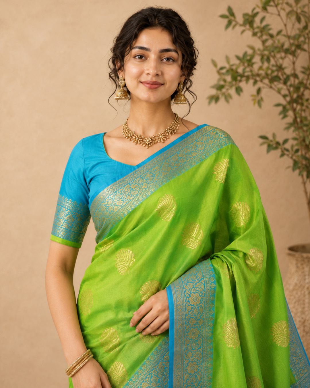 Sublime Peacock Silk Saree