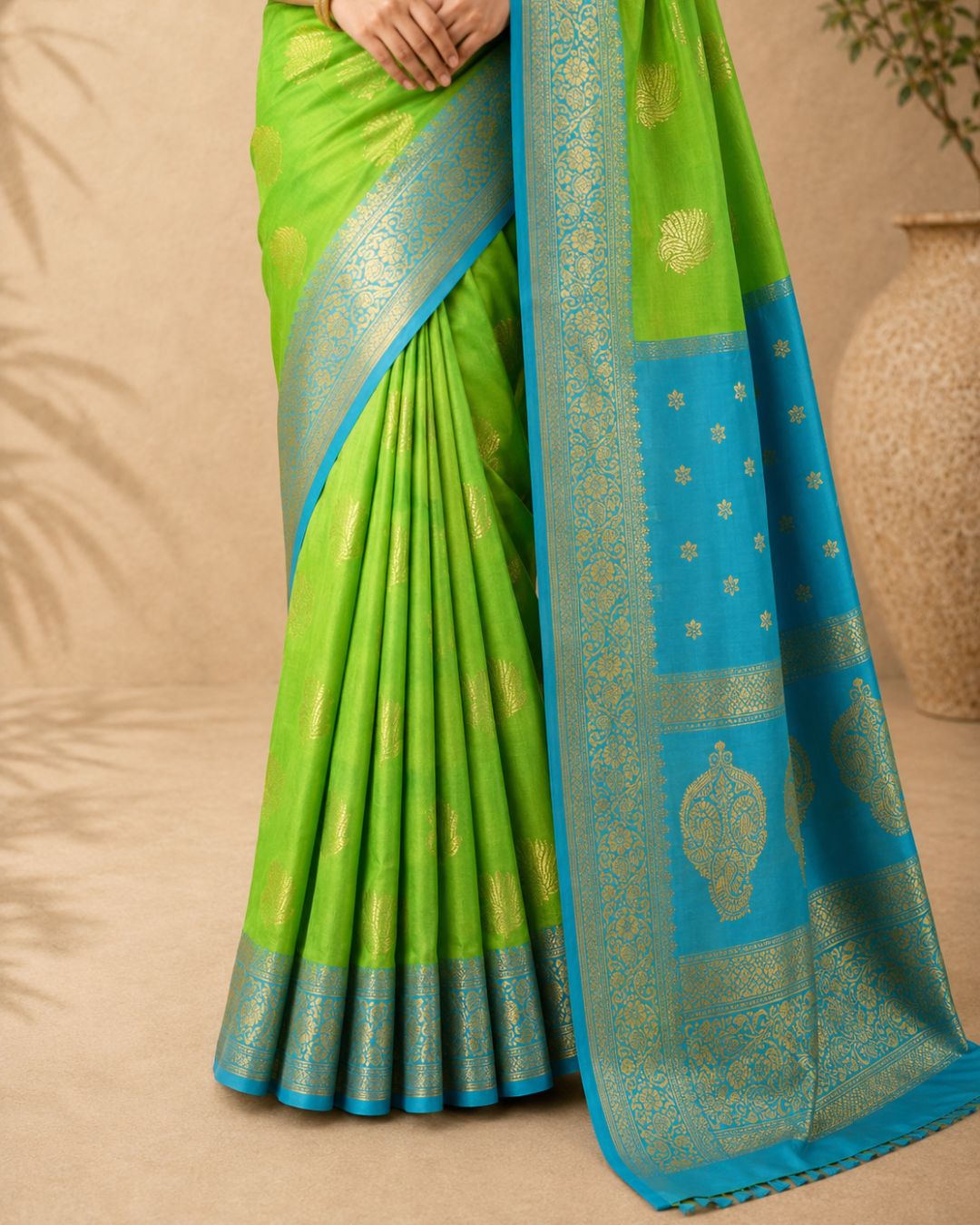 Sublime Peacock Silk Saree