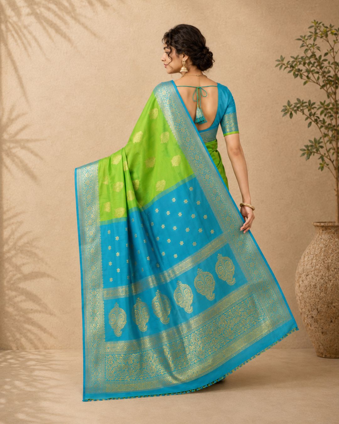 Sublime Peacock Silk Saree