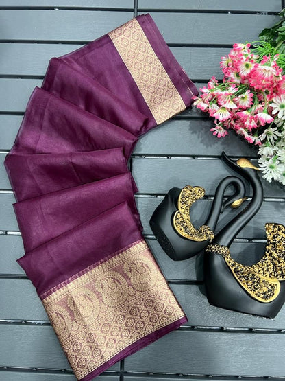 Oganza Pattu Silk Saree