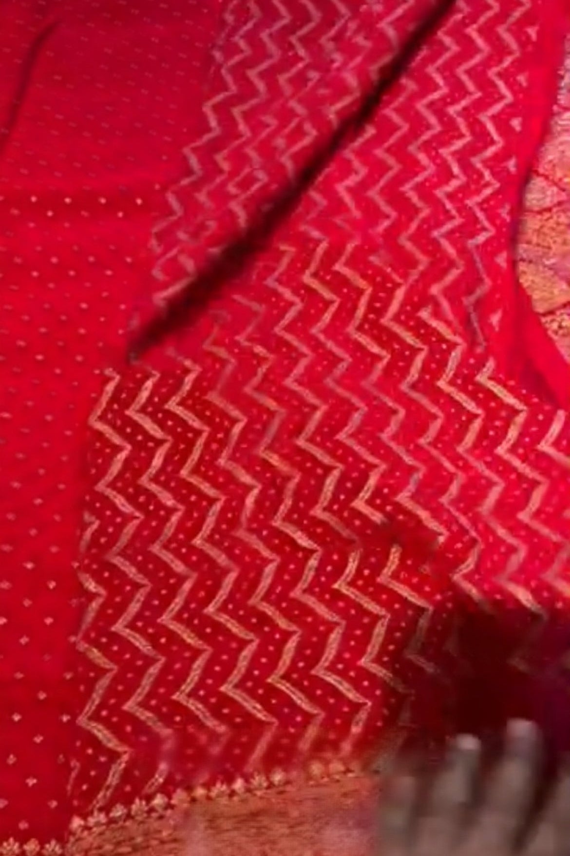 Red Banarsi Silk Saree