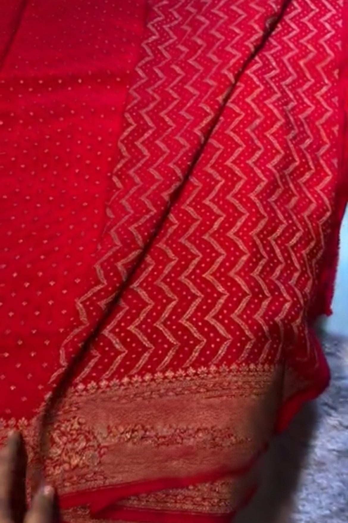 Red Banarsi Silk Saree