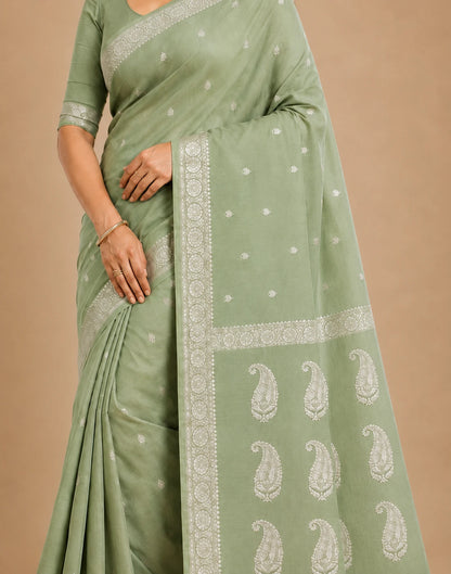 Mehreen Pista Silk Saree