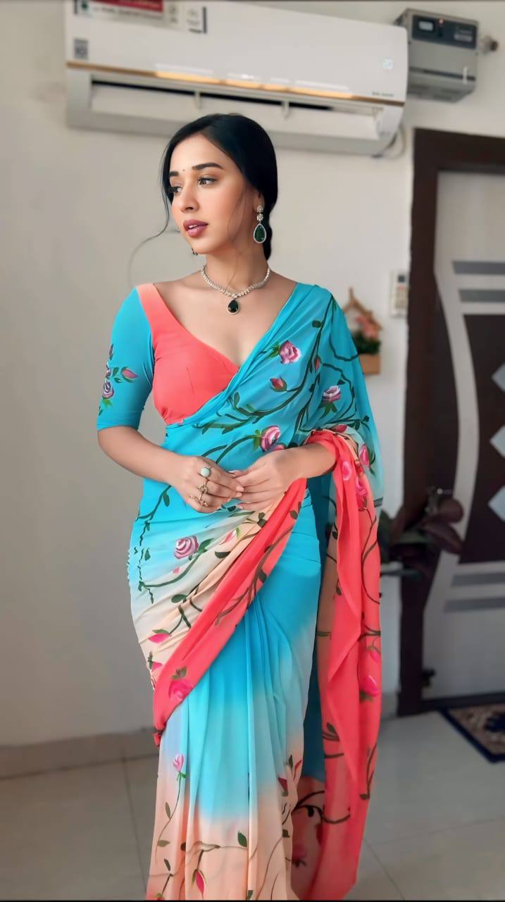 706-SOFT GEOGETTE SAREE