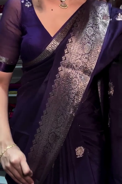 Deep Violet Dream Saree