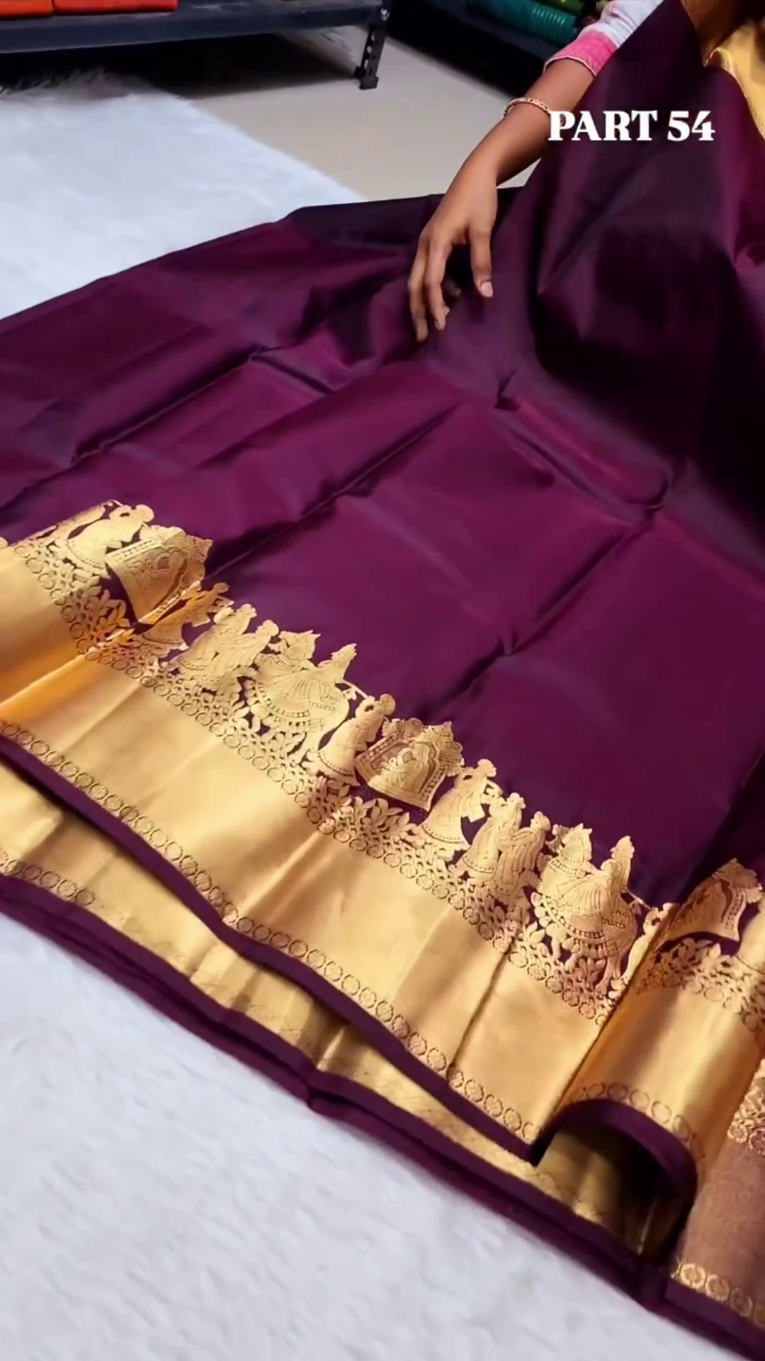 Kanchipuram Purple Silk Sree