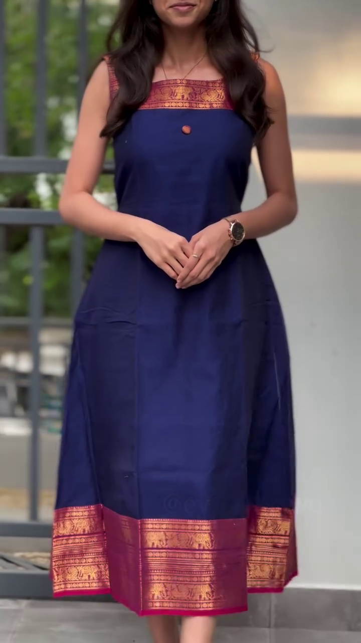 Chettinad A Line Cotton Kurti
