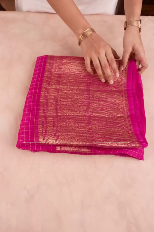 Shringar Pink Silk Saree